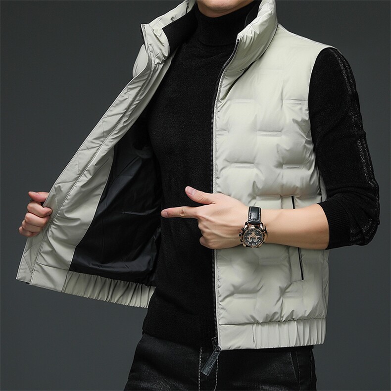 2021中年男士秋季新款外套男装韩版潮流背心棉服外套XS98818-P135，男装背心/马甲，电商B212（原钱塘6029）