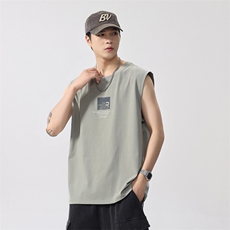 限价69】2026新款凉感背心男士夏季宽松运动无袖t恤潮薄健身坎肩，男装背心/马甲，电商D215