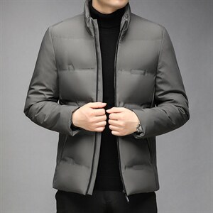 男士新款短款棉衣冬季棉服纯色休闲立领外套中年男装GR3581-P105，男装棉衣，电商B212（原钱塘6029）