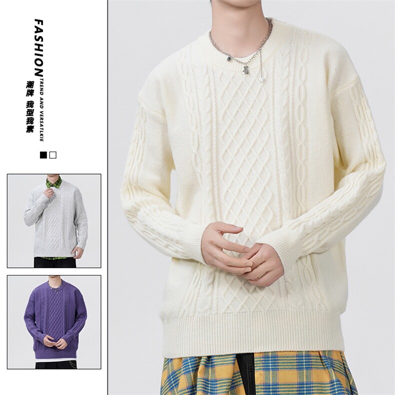 冬季毛衣男潮流宽松毛衣MY6001-P60加绒P70，男装针织衫/毛衣，星座210-1