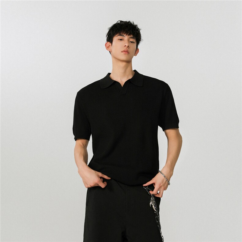 夏季新款纯色针织打底POLO衫PL2565-特批25控48,男装T恤,电商A072