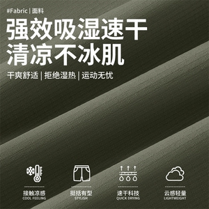2025年夏季短裤中腰宽松型日常松紧伞兵休闲短裤图片