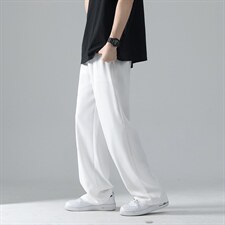 夏季免烫垂直宽松长裤薄款休闲时尚宽松直筒裤男K3571-P30，男装休闲裤，星座512-2