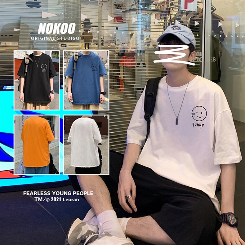 DX17072-P20纯短袖t恤男大码半袖打底衫宽松体恤衫港风,男装T恤,电商A040