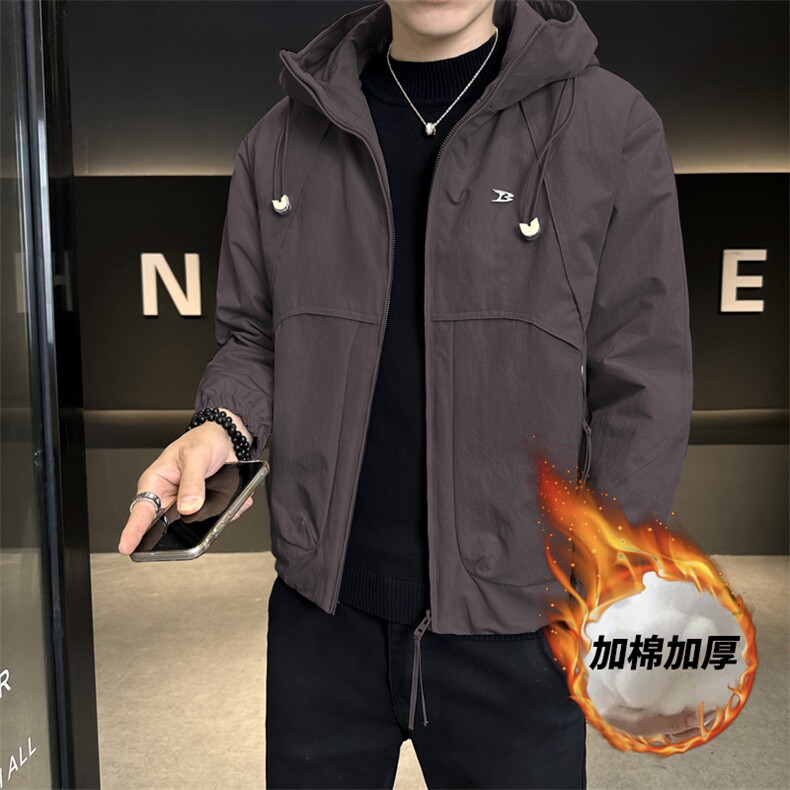3918P1352025新款棉服加棉冲风衣夹克棉衣外套控卷后195,男装夹克,星座414（原B263）
