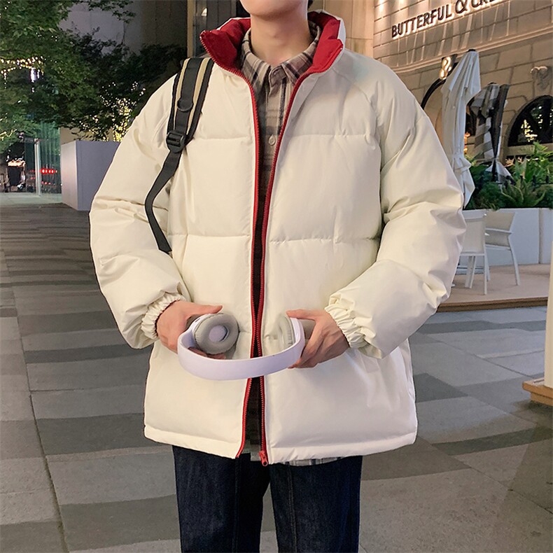 冬季纯色立领棉衣男加厚棉服潮流棉袄子休闲外套MY123-P60,男装棉衣,星座310B-1