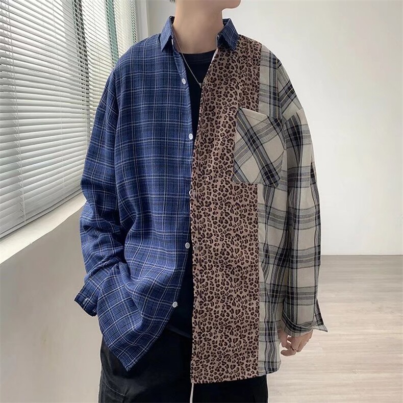 长袖衬衫男港风日系韩版潮流帅气衬衣SY002P36,男装衬衫,星座1116-2