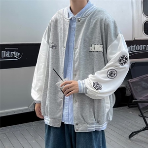 棒球服男韩版潮流夹克ins高街休闲衣服秋季潮牌宽松外套W3712-P34