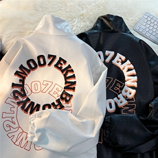 港风平铺鳄鱼纹皮衣女外套男大码M-5XL潮美式男JK7815P90控128，男装皮衣，星座227-7