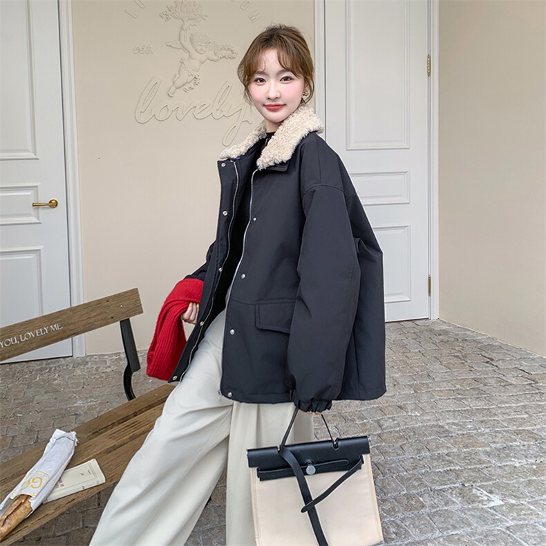 档口大货 可拆卸毛领羽绒内里派克服2C090-1388-P215-K318图片