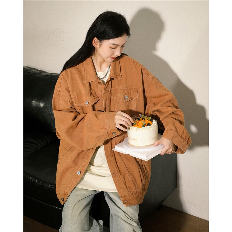 休闲纯色工装情侣潮牌牛仔水洗夹克外套N961/P85/128,男装夹克,星座202-3