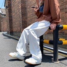 白色牛仔裤男韩版潮流2022秋夏新款ins宽松帅百搭休闲裤K2112-P40，男装牛仔裤，星座412-2