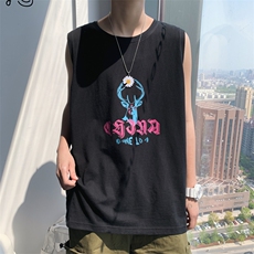 ！2023春夏新款男士百搭无袖T恤针织背心学生坎肩X03P20，男装背心/马甲，电商B220