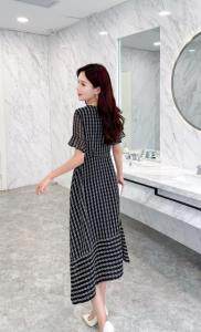 夏季新款碎花连衣裙，女装连衣裙，秀水百合