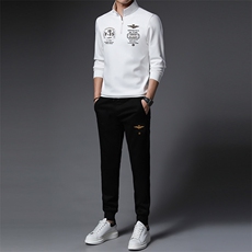 SA9851-2钱塘2020-2中年男士新款时尚休闲帅气冬季厚款卫衣P150，男装休闲套装，钱塘207-2