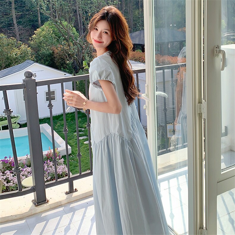夏装新款A版连衣裙大裙摆2C317A-8515-P145-K208,女装连衣裙,2C317A