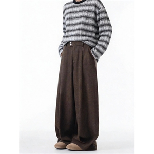 现货 休闲西裤垂感潮牌褶皱长裤 BXH054-P63图片