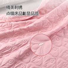 刺绣水洗棉夏被-凤尾花，被套/被芯，一起卖家纺