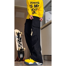 高品质B221美式ins高街暗黑宽松工装牛仔裤LK24341-P70控98，男装牛仔裤，电商B221