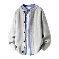 8752-P802025年秋冬新款休闲毛衣男士时尚长袖宽松针织衫上衣，男装针织衫/毛衣，电商A113