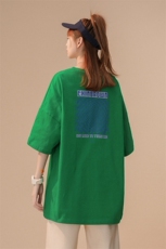 1中性风短袖女港风日系休闲情侣大码风短袖T恤DT7653P30控45，男装T恤，星座226-2