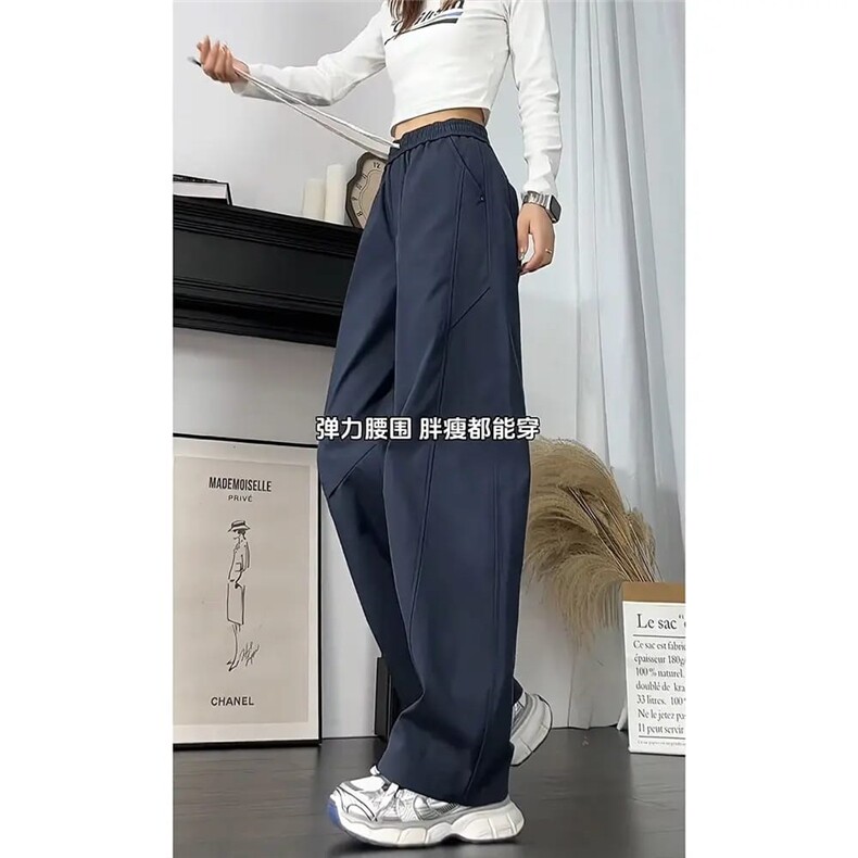 秋冬季拼接休闲冲锋裤潮牌cleanfit美式宽松大码加绒弯刀工装裤子,男装工装外套,四季星座505