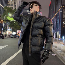 AY116/P138控178冬季社会小伙潮流百搭保暖立领字母棉服男黑首1，男装棉衣，星座305B-1