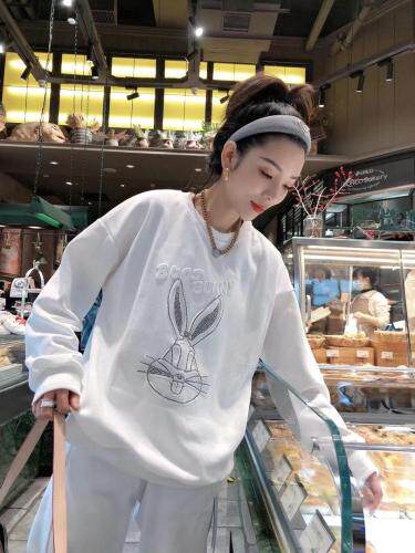 烫钻小兔子卫衣，女装卫衣/绒衫，一杭