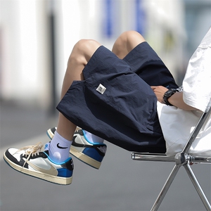 现货 夏季宽松百搭机能工装五分裤男日系cityboy休闲裤 K6998-P25图片