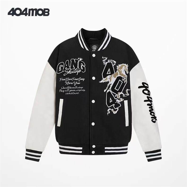 1506/QW9270/P44原创美式潮牌棒球服春秋季情侣宽松百搭夹克上衣,男装夹克,星座1506