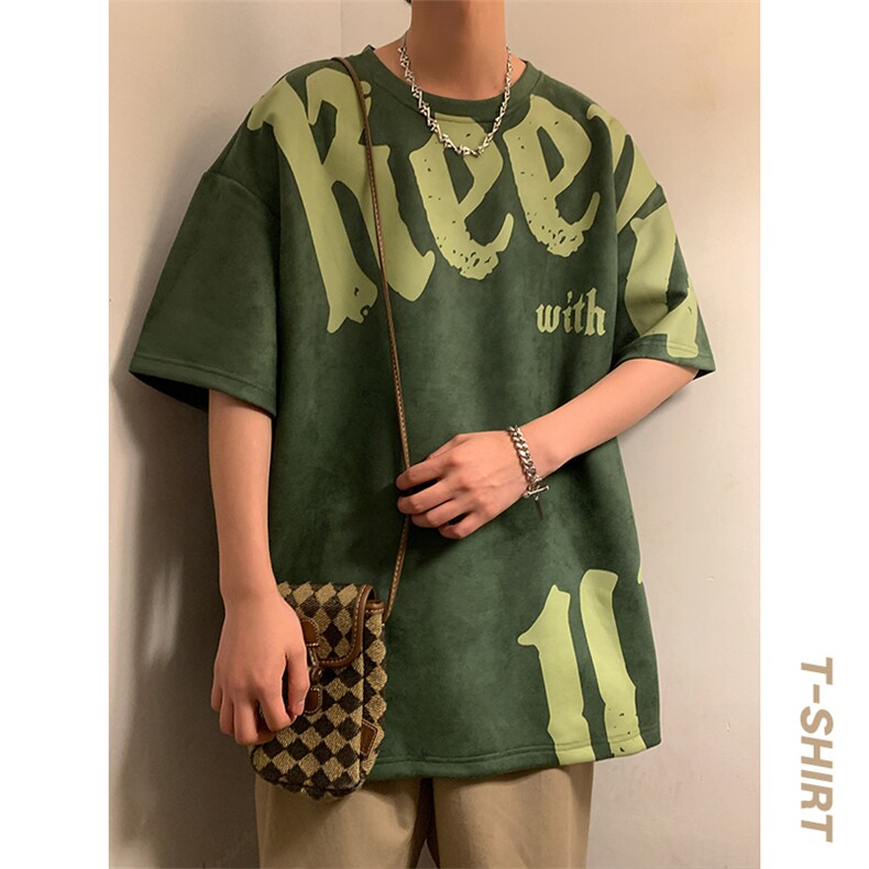 新款短袖男港风暖夏季T恤休闲百搭印花圆领T恤男上衣TC3137-P35,男装T恤,星座717
