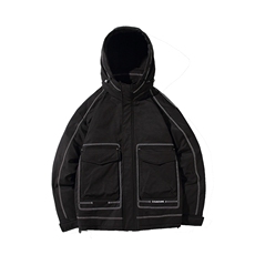 连帽加厚工装羽绒服立体贴袋百搭休闲外套C208-5136-特P155控228，男装羽绒服，电商C208