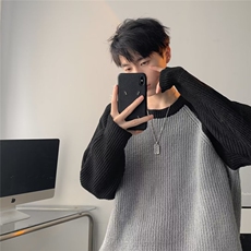 美式圆领毛衣男慵懒风休闲针织衫U01P50，男装针织衫/毛衣，星座1116-2