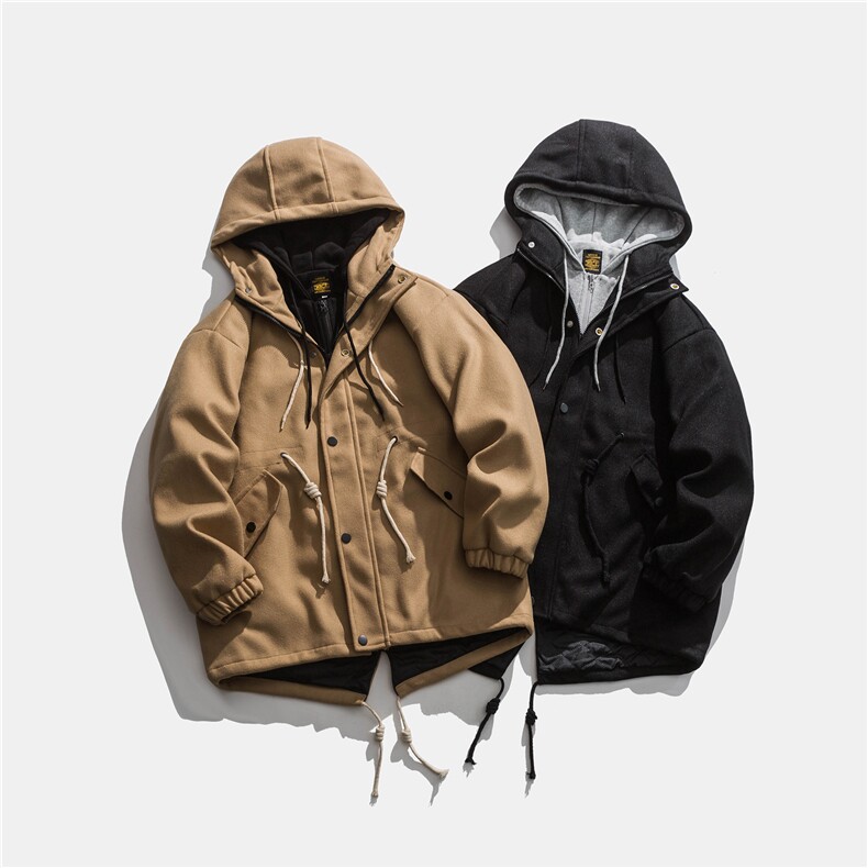 ZM039-P140呢料燕尾服针织假两件棉服中长款棉衣男,男装棉衣,星座1408-1