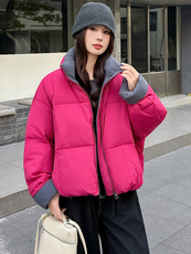 2025年冬季新款时尚潮流90白鸭绒舒适柔软短款羽绒服，女装羽绒服，心心服饰