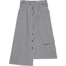 腰薄款短裤格子半身裙2025年夏季不规则文艺休闲时尚潮流舒适，女装半身裙，风姿绰