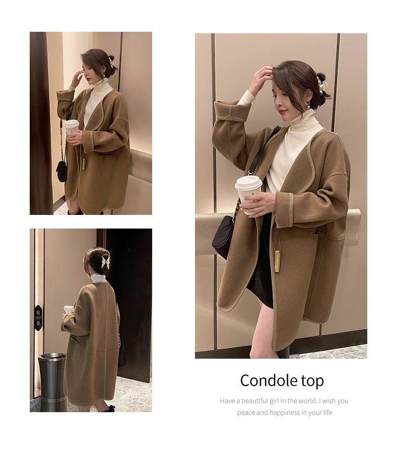 包边双面尼大衣，其它，香榭丽舍