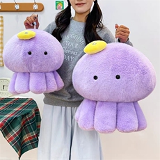 水母玩偶八爪鱼毛绒抱枕
