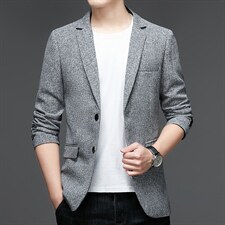 男式2022初春新款西装男西服外套修身商务休闲男单西中年潮流男装，男装西服，电商B212（原钱塘6029）