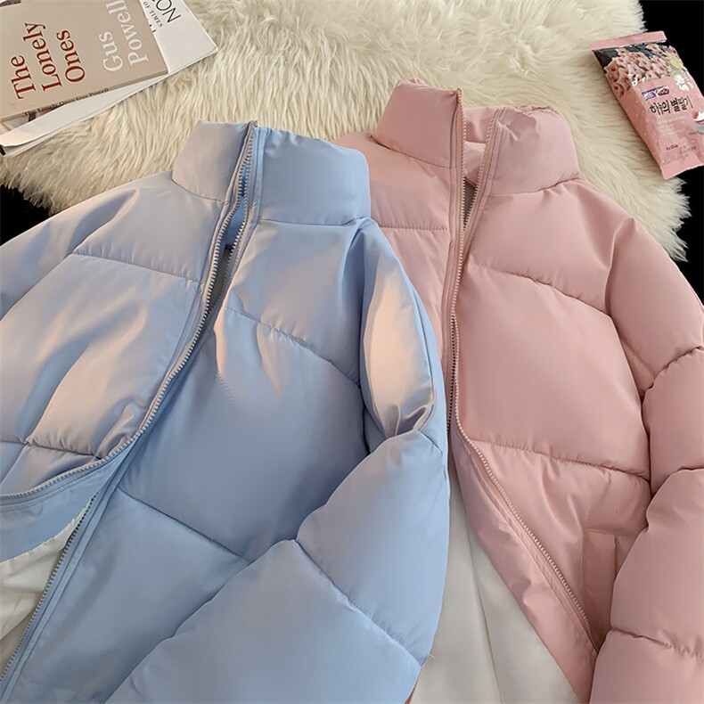 1506/MY100/P50立领极简风男女情侣韩版百搭纯色面包棉服棉衣3,男装棉衣,星座1506