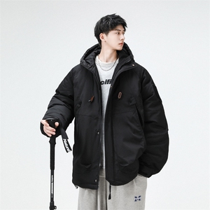 冲锋衣男羽绒棉服冬季轻薄机能风工装外套加厚痞帅棉衣M0785-P120图片