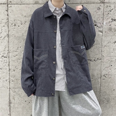 春秋季百搭休闲宽松灯芯绒夹克男士JK153-P60，男装夹克，星座1204