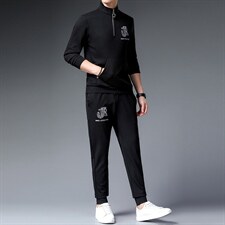 CA9852钱塘2020-2秋冬季新款时尚帅气中青年男士套装P180，男装休闲套装，钱塘207-2