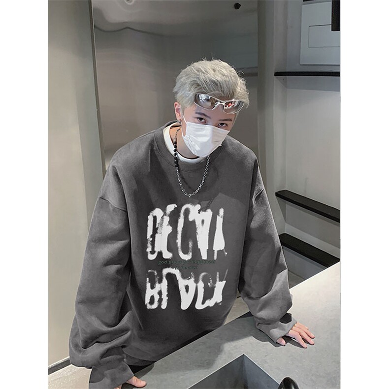 2025秋季男潮流新款wyjp-334卫衣圆领麂皮绒 特p35  控69图片