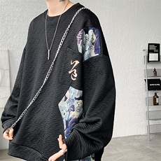 现货WY10063-P45控78秋冬新款高品质百搭小熊大码卫衣，男装卫衣，电商A059