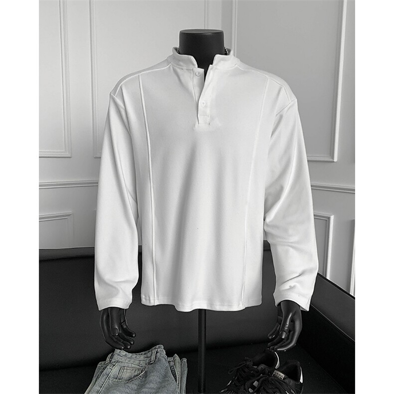 秋冬宽松休闲德绒长袖T恤打底衫XZ808B-WH103-特P26，男装T恤，星座808B