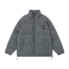 白底23新款冬季时尚百搭宽松字母印花棉服外套MY62059P85控118，男装棉衣，电商A268-1