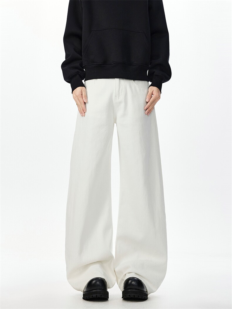 美式复古原色廓形弯刀牛仔裤男潮牌香蕉休闲长裤喇叭裤K2510P50,男装牛仔裤,电商A062