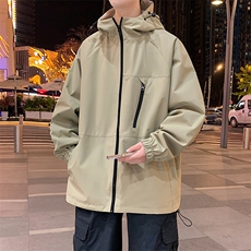 新款现货户外双面穿连帽夹克男冲锋衣外套JK903-P80，男装夹克，星座1204-3