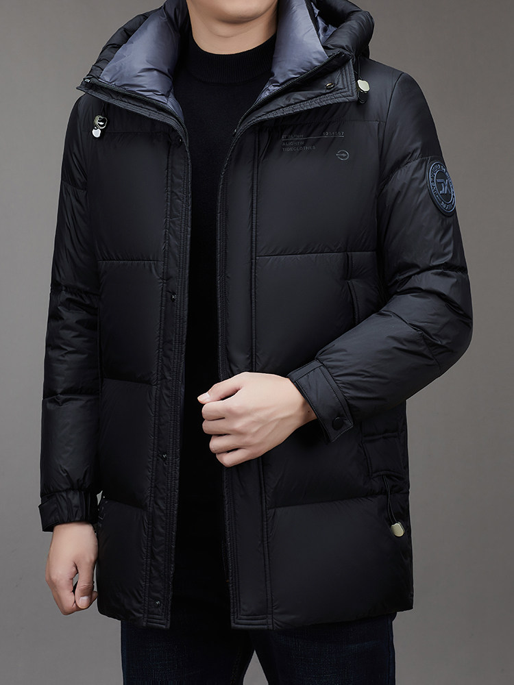 男士冬季时尚商务休闲保暖连帽羽绒服男冬季外套QS3750-P315,男装羽绒服,星座1105-3
